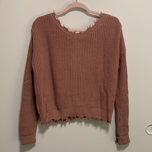 Moon & Madison Distressed Cardigan - Picture 2 of 2